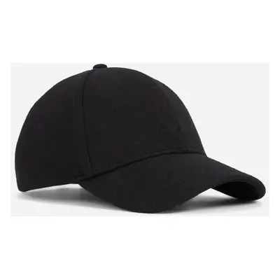 Kšiltovka karl lagerfeld k/ikonik 2.0 wool cap black