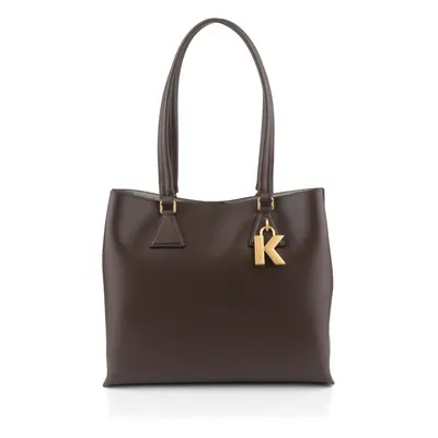 Kabelka karl lagerfeld k/lock soft md tote dark chocolate