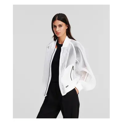 Bunda karl lagerfeld mesh bomber white