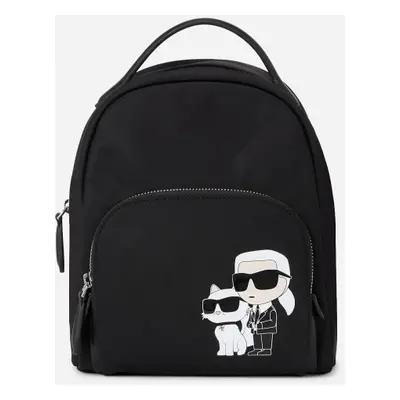 Batoh karl lagerfeld k/ikonik 2.0 nylon sm backpack black