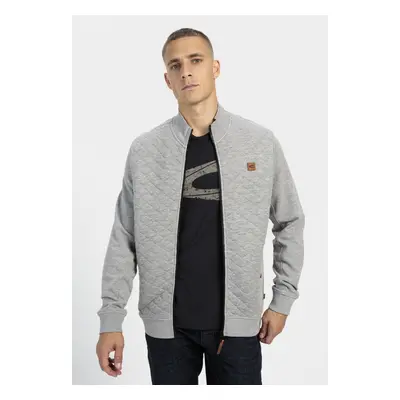 Mikina camel active sweatjacket stone gray