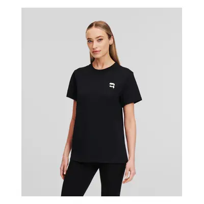 Tričko karl lagerfeld ikonik 2.0 patch t-shirt black