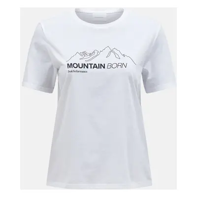 Tričko peak performance w explore graphic tee white