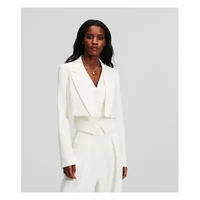 Blejzr karl lagerfeld hun's pick tailored jacket white