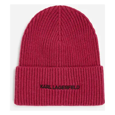 Čepice karl lagerfeld k/essential beanie persian red