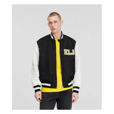 Bunda karl lagerfeld jeans klj logo bomber black/white