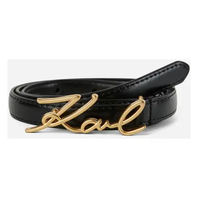 Opasek karl lagerfeld k/signature sm buckle belt black