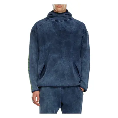 Mikina diesel s-waf-hood sweat-shirt ombre blue