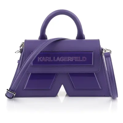 Crossbody karl lagerfeld ikon/k cb leather deep purple