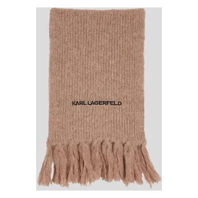 Šála karl lagerfeld k/essential knit scarf ash grey