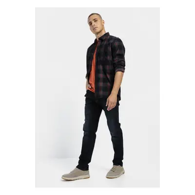 Džíny camel active denim-regular fit night blue check