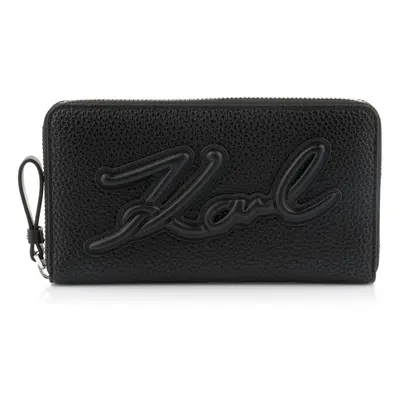 Peněženka karl lagerfeld k/skuare cont zip wllt black