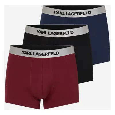 Spodní prádlo karl lagerfeld metallic elastic trunk set navy/tawny port/black