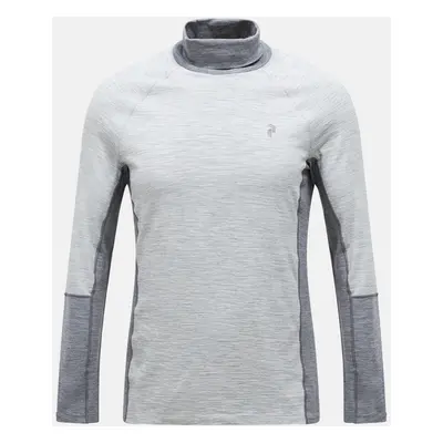 Termo prádlo peak performance m magic rollneck med grey mel