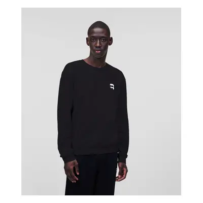 Mikina karl lagerfeld ikonik 2.0 mini sweatshirt black