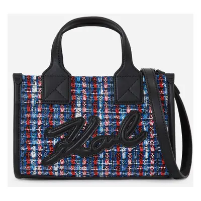 Kabelka karl lagerfeld k/skuare sp sm tote boucle blue/red multi