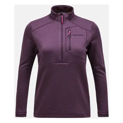 Mikina peak performance w trail polartec half zip mystic purple