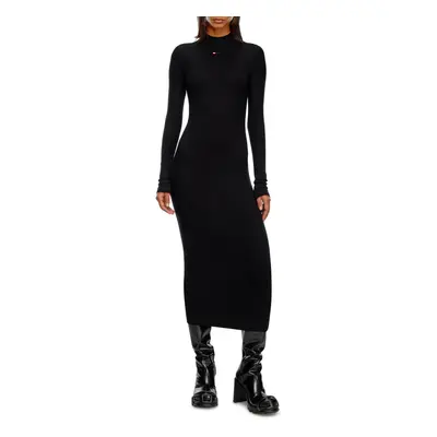 Šaty diesel d-mokky-ls-microdiv dress black