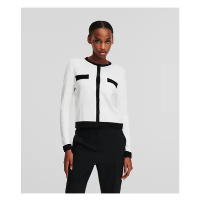 Kardigan karl lagerfeld classic lslv cardigan white