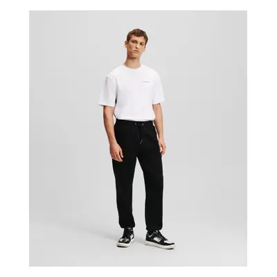 Tepláky karl lagerfeld sweatpants w/ side tape black