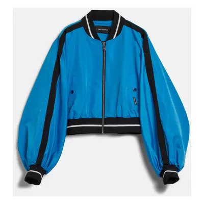 Bunda karl lagerfeld voluminous bomber jacket malibu blue