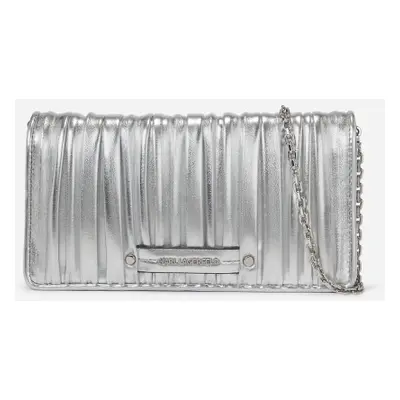 Peněženka karl lagerfeld k/kushion crossbody wallet silver