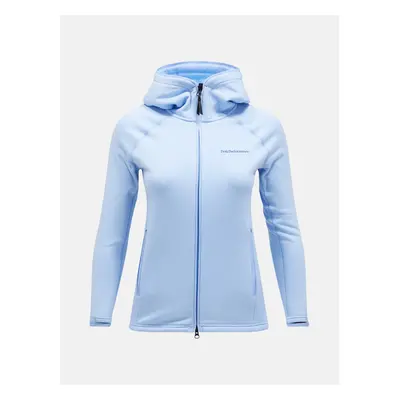 Mikina peak performance w chill light zip hood amity blue