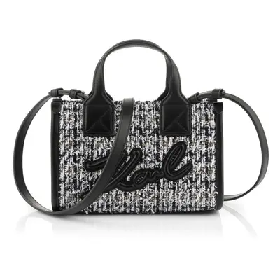 Kabelka karl lagerfeld k/skuare sp sm tote boucle black/white