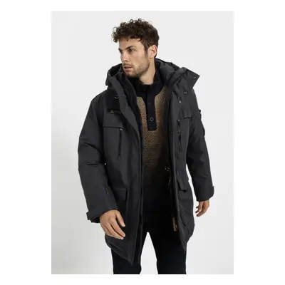 Kabát camel active texxxactive coat graphite gray