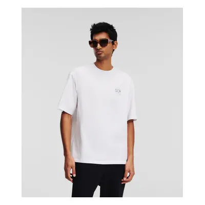 Tričko karl lagerfeld ikonik 2.0 mini colour t-shirt white