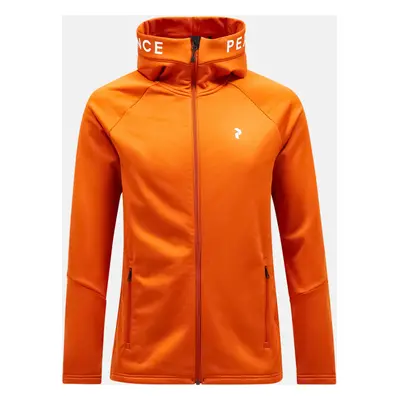 Mikina peak performance m rider zip hood gold flame