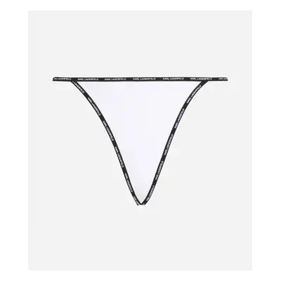 Spodní prádlo karl lagerfeld mini logo g-string white