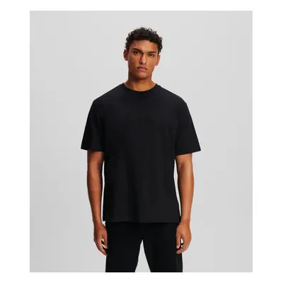 Tričko karl lagerfeld art deco logo t-shirt black