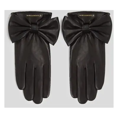 Rukavice karl lagerfeld k/s bow ff glove black