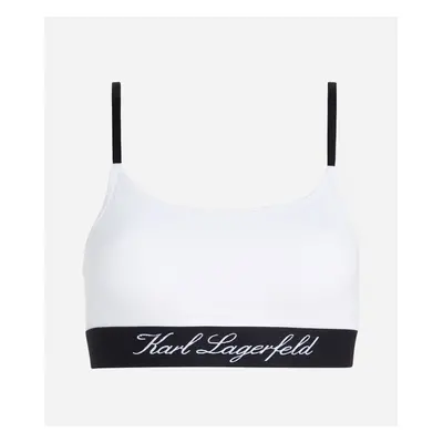 Spodní prádlo karl lagerfeld hotel karl bralette white