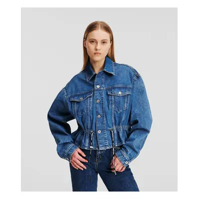 Bunda karl lagerfeld jeans klj tied denim jacket light blue stone