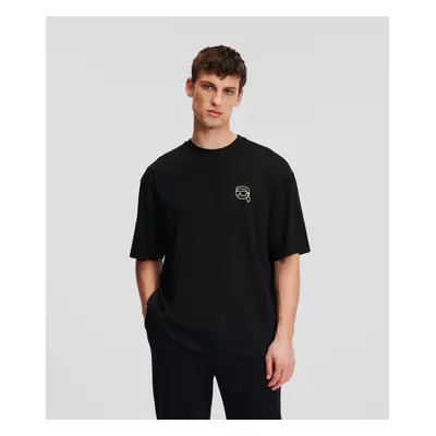 Tričko karl lagerfeld ikonik 2.0 mini colour t-shirt black