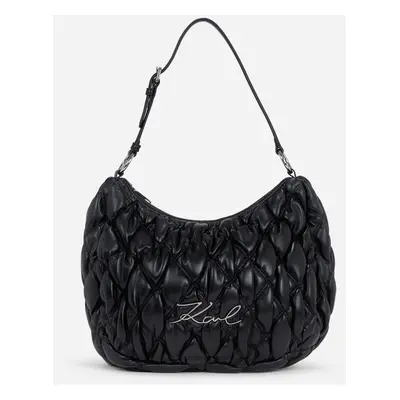 Kabelka karl lagerfeld k/signature kuilt hobo black