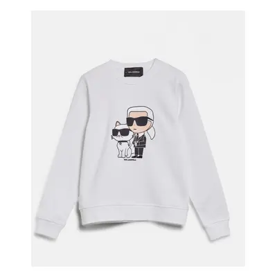 Mikina karl lagerfeld ikonik 2.0 sweatshirt white