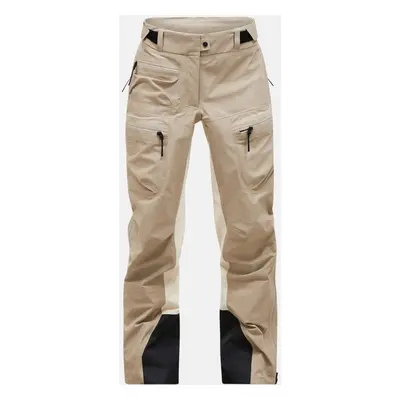 Kalhoty peak performance w vislight gore-tex c-knit pants avid beige