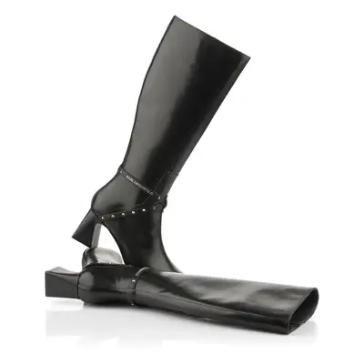 Kozačky karl lagerfeld beata studs knee boot black lthr