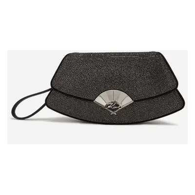 Kabelka karl lagerfeld k/archive fan clutch rhin black