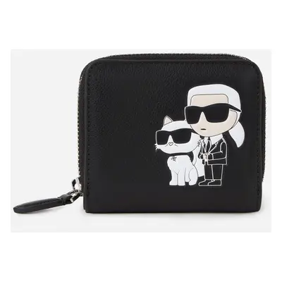 Peněženka karl lagerfeld k/ikonik 2.0 leather m bfld wl black