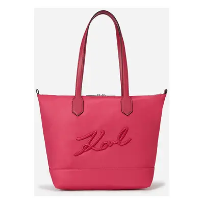 Kabelka karl lagerfeld k/signature nylon md tote persian red