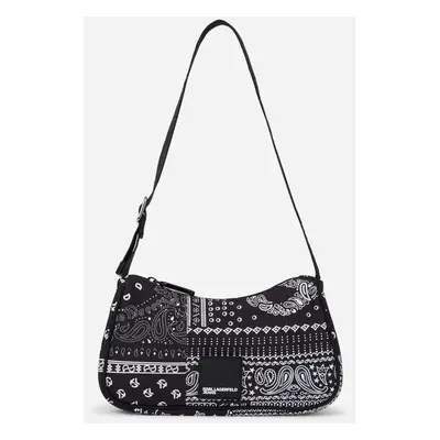 Kabelka karl lagerfeld jeans urban nylon shoulderbag aop bandana black