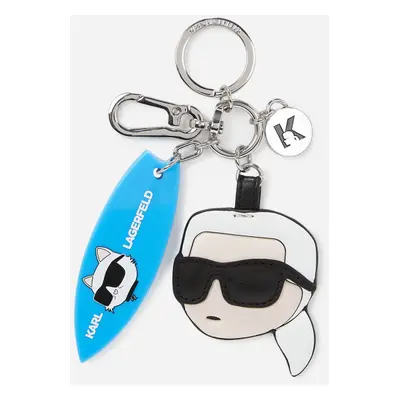 Klíčenka karl lagerfeld k/ikonik 2.0 sport keychain ciel blue