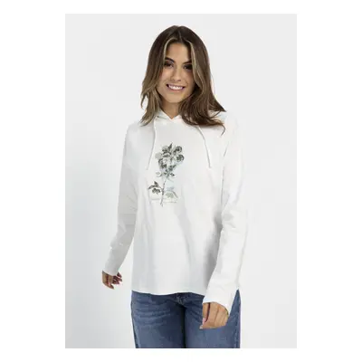 Tričko camel active t-shirt placement flower