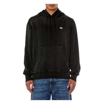 Mikina diesel s-ginn-hood-k43 sweat-shirt black