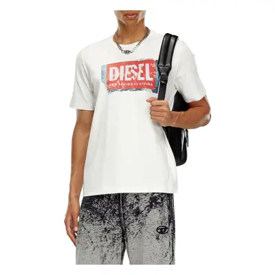 Tričko diesel t-adjust-q6 t-shirt off white