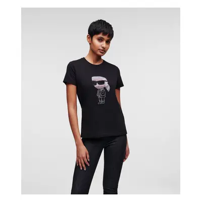 Tričko karl lagerfeld ikonik 2.0 karl rs t-shirt black